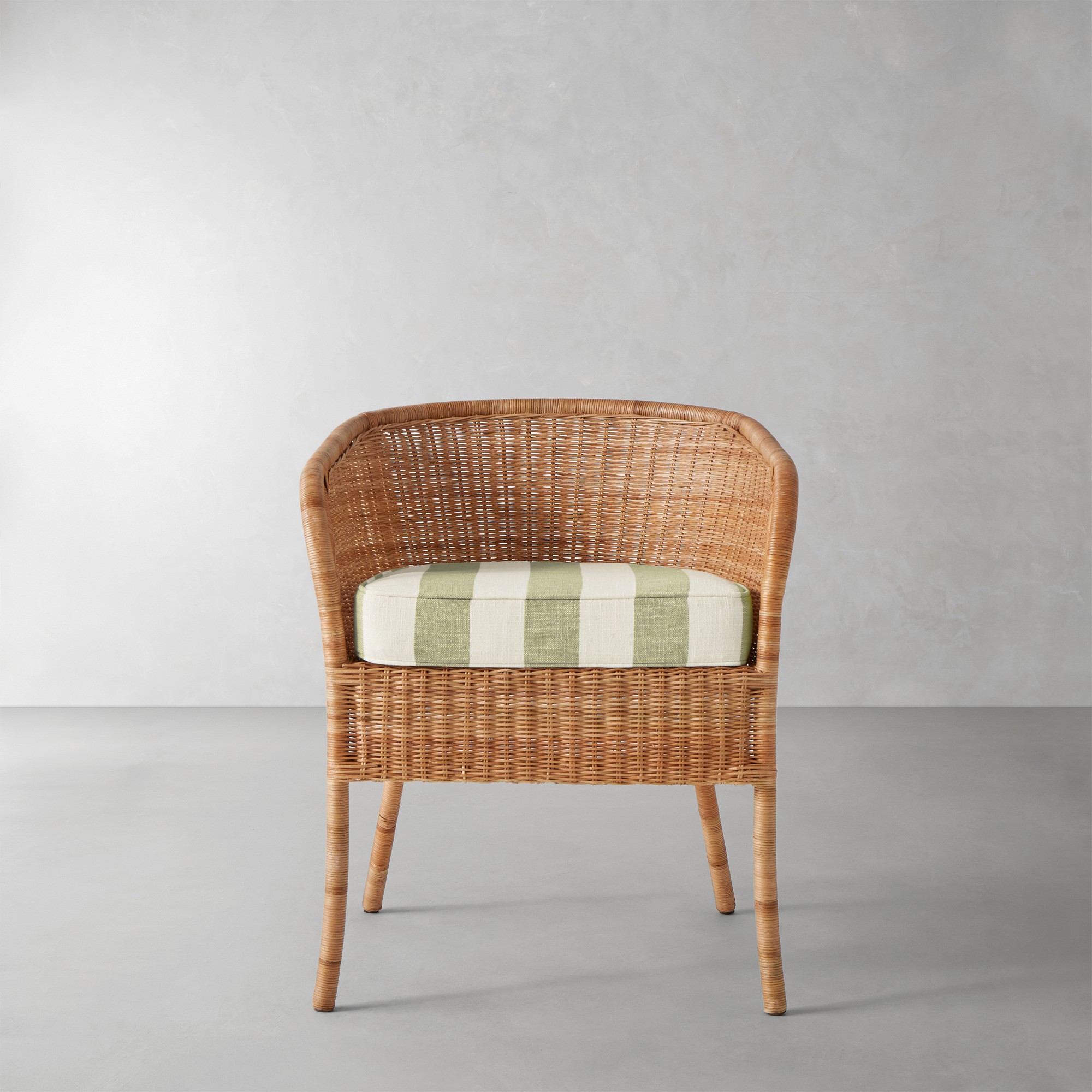 Basketweave Cabana Stripe, Pistachio