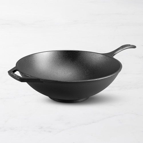 Lodge Chef Seasoned Cast Iron Wok, 12