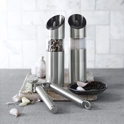 Trudeau Graviti Electric Salt &amp; Pepper Mills Set, 7"