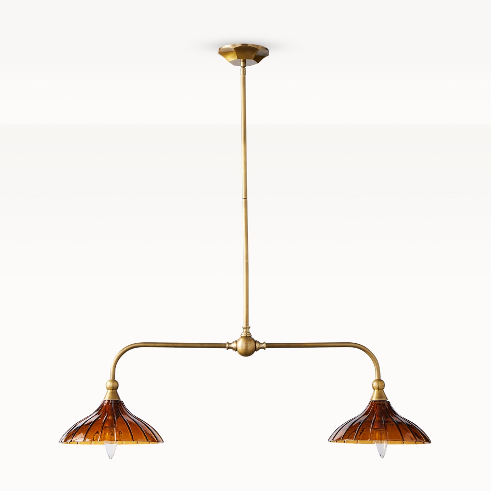 Amelia Linear Pendant, Amber by Williams Sonoma Home