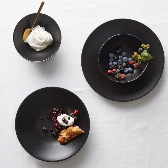Apilco Reglisse Porcelain Dinnerware Collection by Williams Sonoma Home