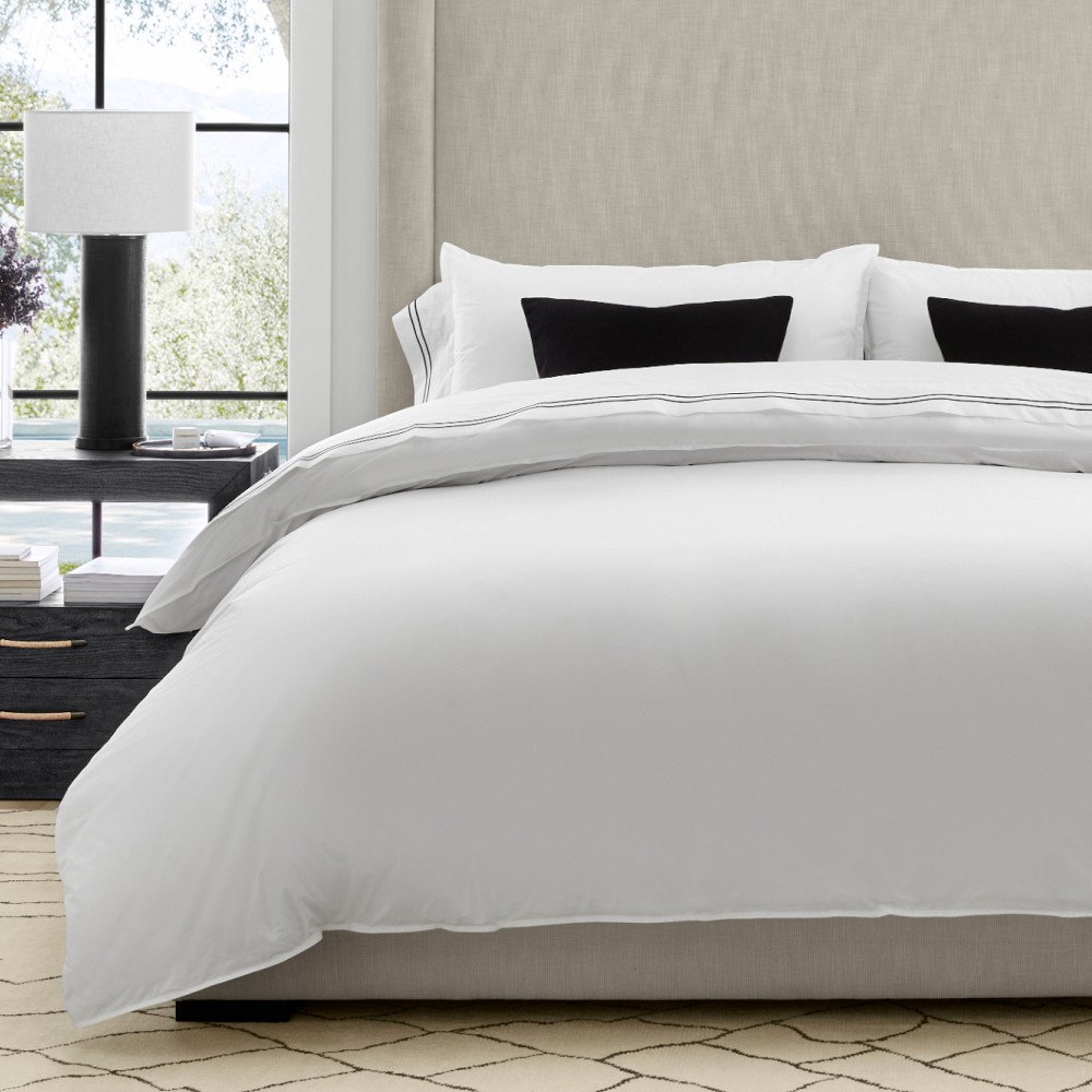 Chambers® Italian Percale Duvet Cover & Shams by Williams Sonoma Home