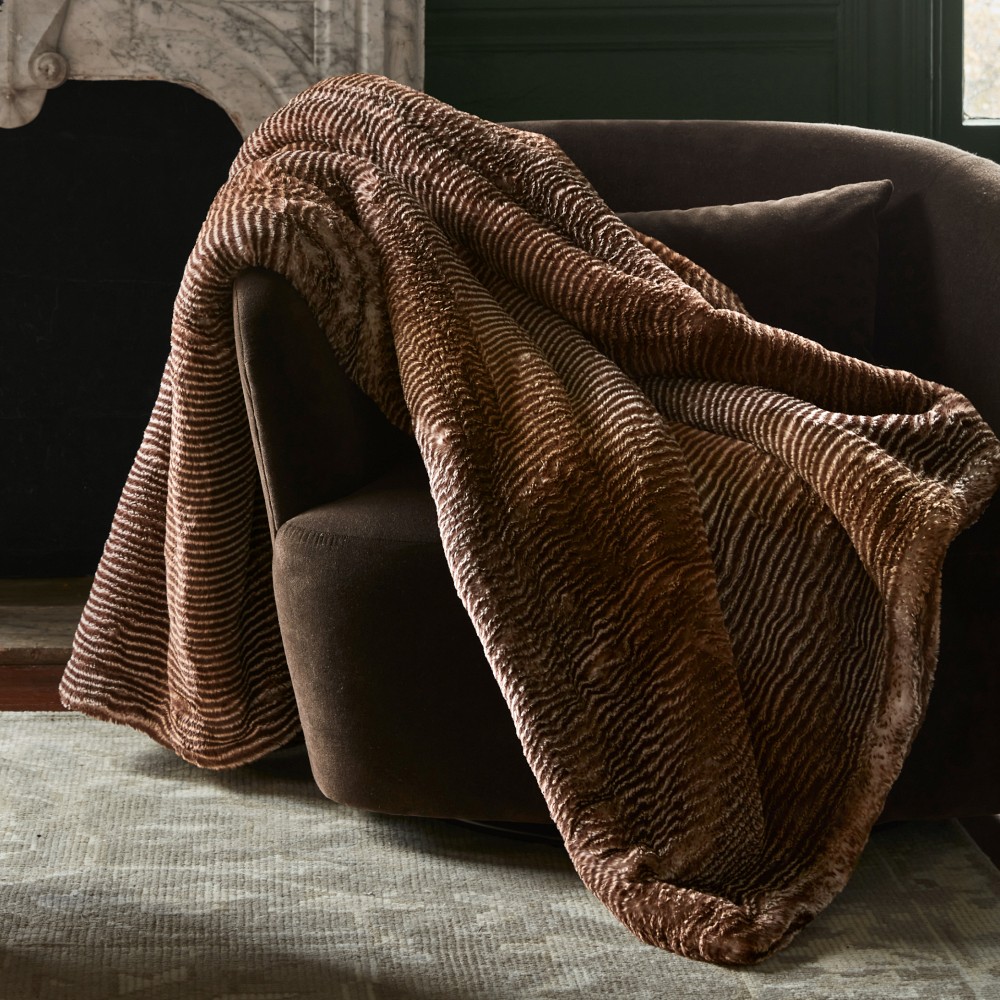 Faux Fur Oversized Throw by Williams Sonoma Home