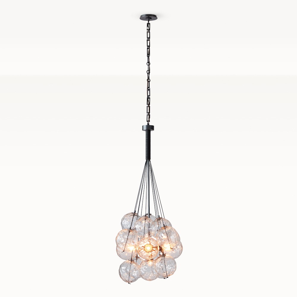 Berlin Glass Pendant, Matte Bronze by Williams Sonoma Home