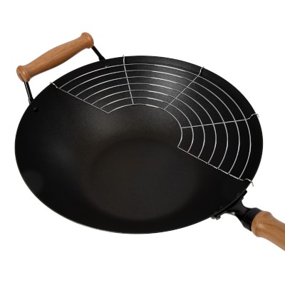 Joyce Chen Professional Series Carbon Steel Nonstick 10-Piece Wok Set with Lid and Maple Handles Simolary simolary.com 19