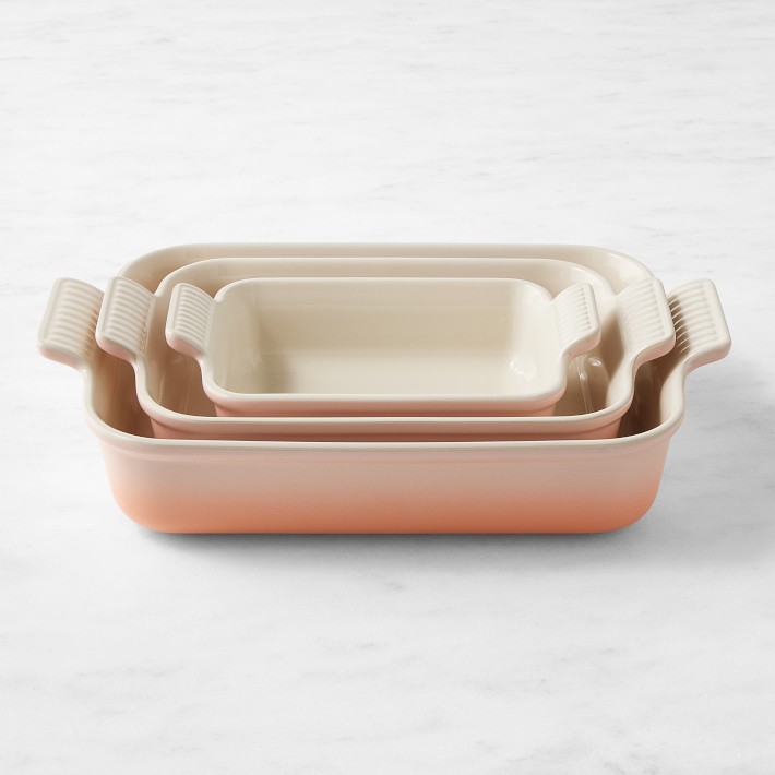 Le Creuset Heritage Rectangular Dishes Set of 3 | Williams Sonoma
