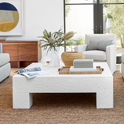 Matte White Square Coffee Table (48")
