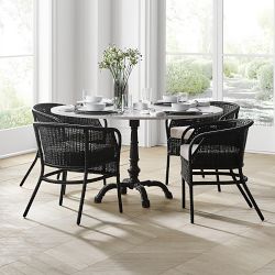 Topanga Dining Armchair, Black