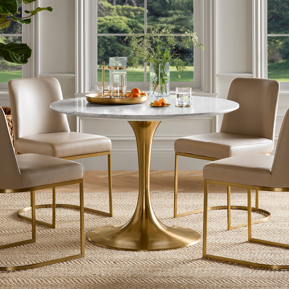 Tulip Round Pedestal Dining Table (42"-56") by Williams Sonoma Home