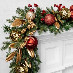 Twas the Night Before Christmas UV Protected Pre-Lit Faux Garland