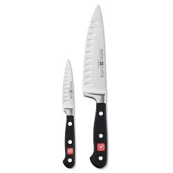 WÜSTHOF Classic Hollow-Edge Chef's Knives, Set of 2