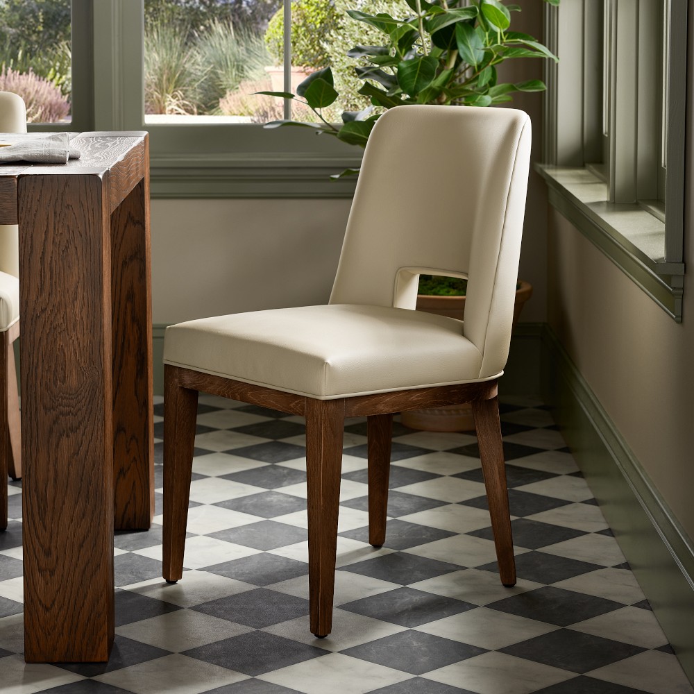 Saratoga Upholstered Curved Back Dining Side Chair by Williams Sonoma Home