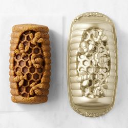 Nordic Ware Nonstick Cast Aluminum Honey Hive Loaf Pan