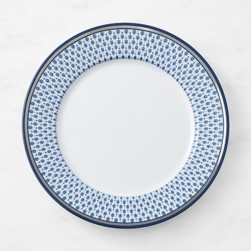 Williams Sonoma Regal Dinner Plates, Set of 4, Blue