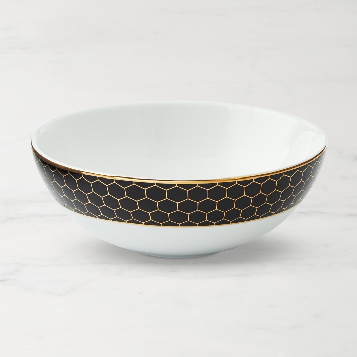 Honeycomb Cereal Bowls, 18k Gold | Williams Sonoma