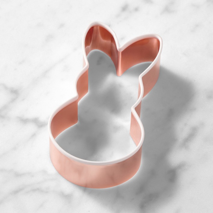 Bunny Copper Cookie Cutter with Silicone Edge | Williams Sonoma