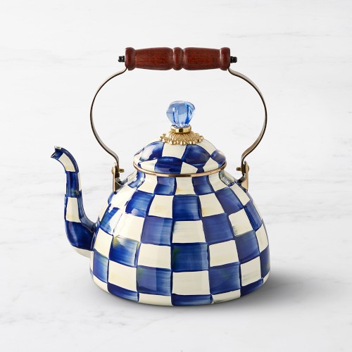 MacKenzie-Childs Royal Check Tea Kettle Simolary simolary.com