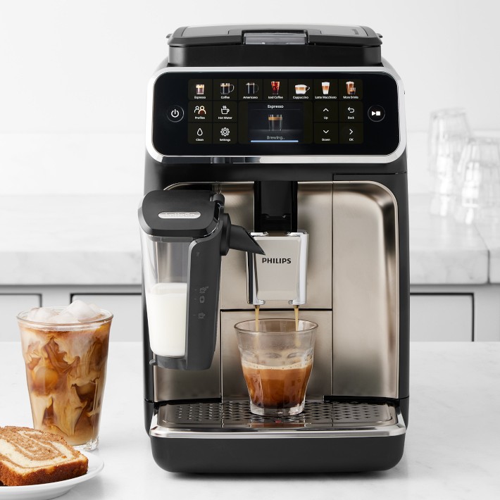 スムージー・フラッペ・コーヒーメーカー Philips 4400 Espresso Machine with LatteGo | Williams Sonoma