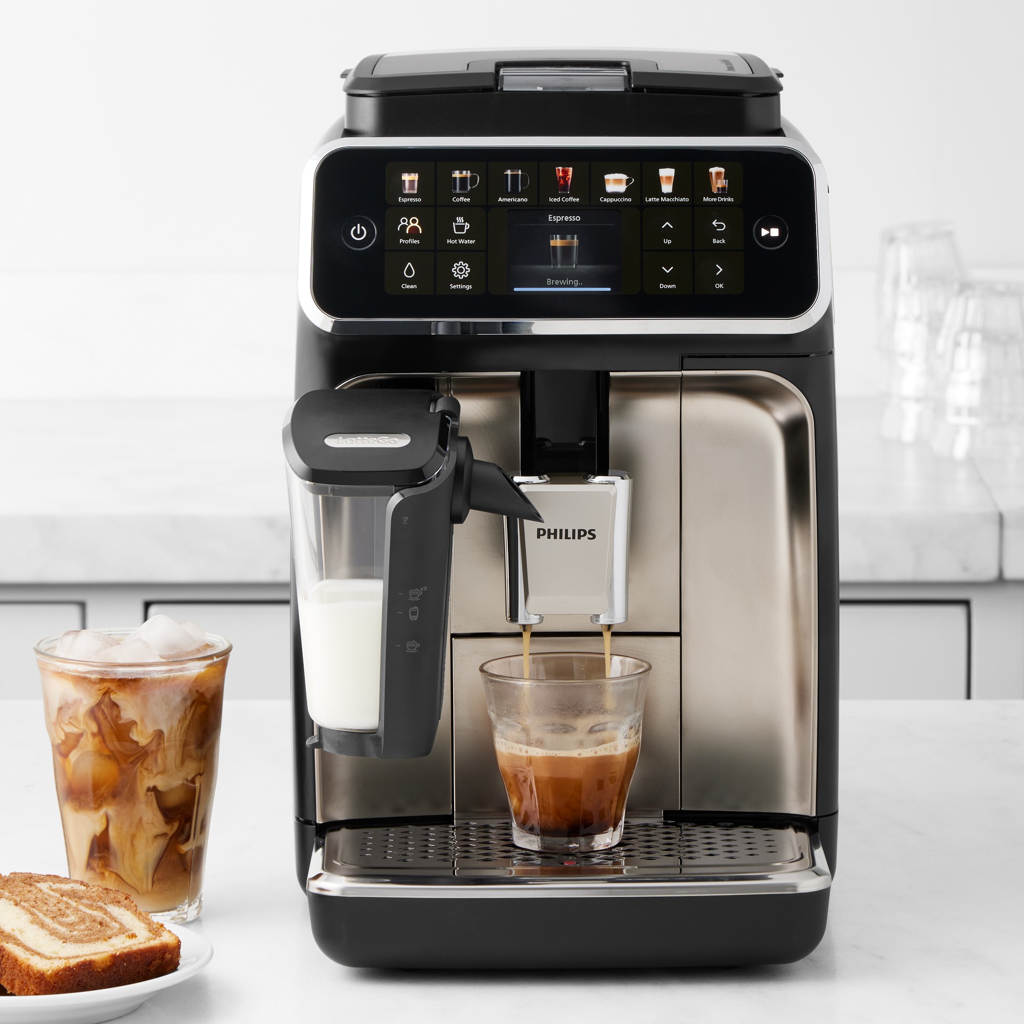 Philips 4400 Fully Automatic Espresso Machine with LatteGo & Iced Coffee Sansujyuku sansujyuku.com