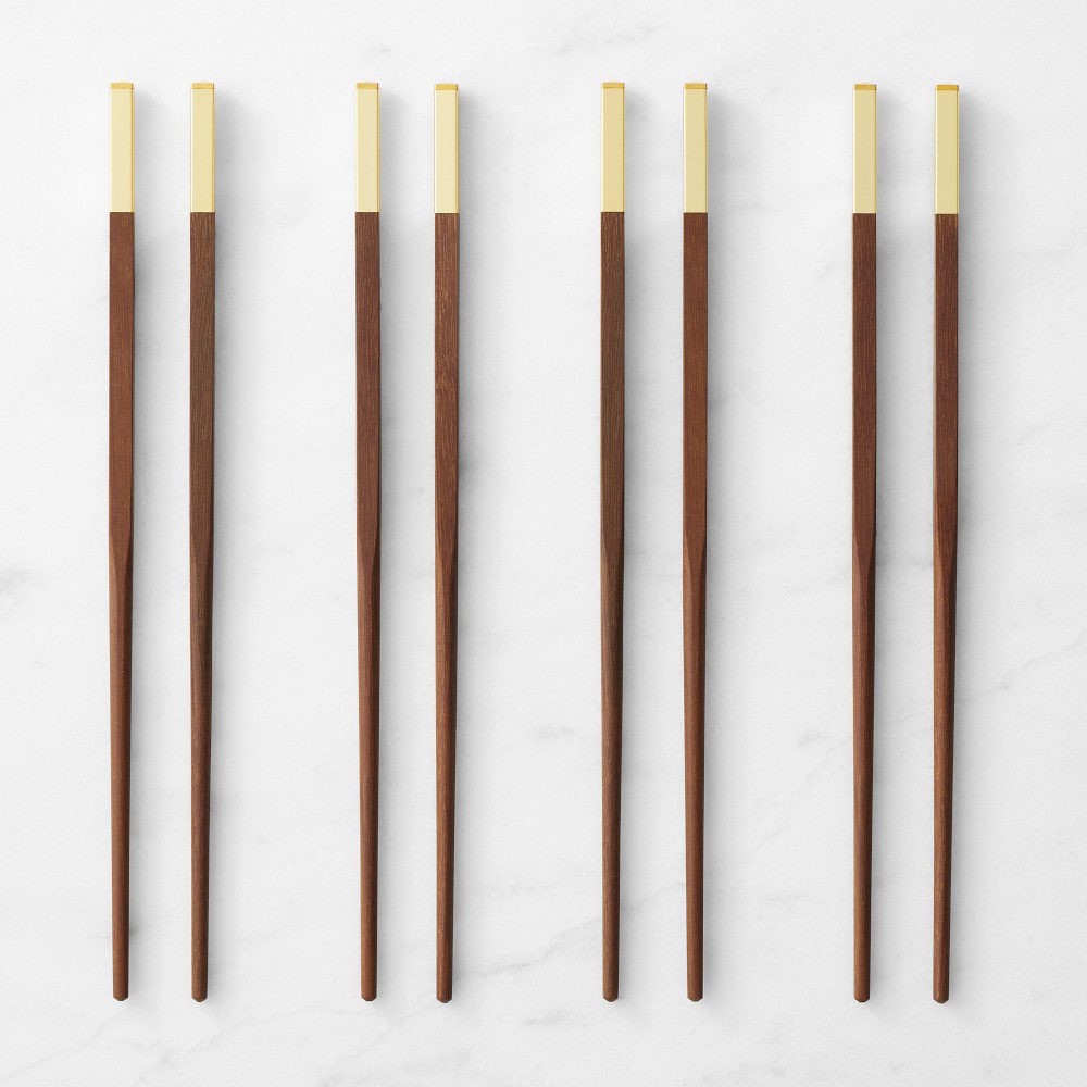 Williams Sonoma Red Sandalwood Chopsticks, Set of 8 - Set of 4