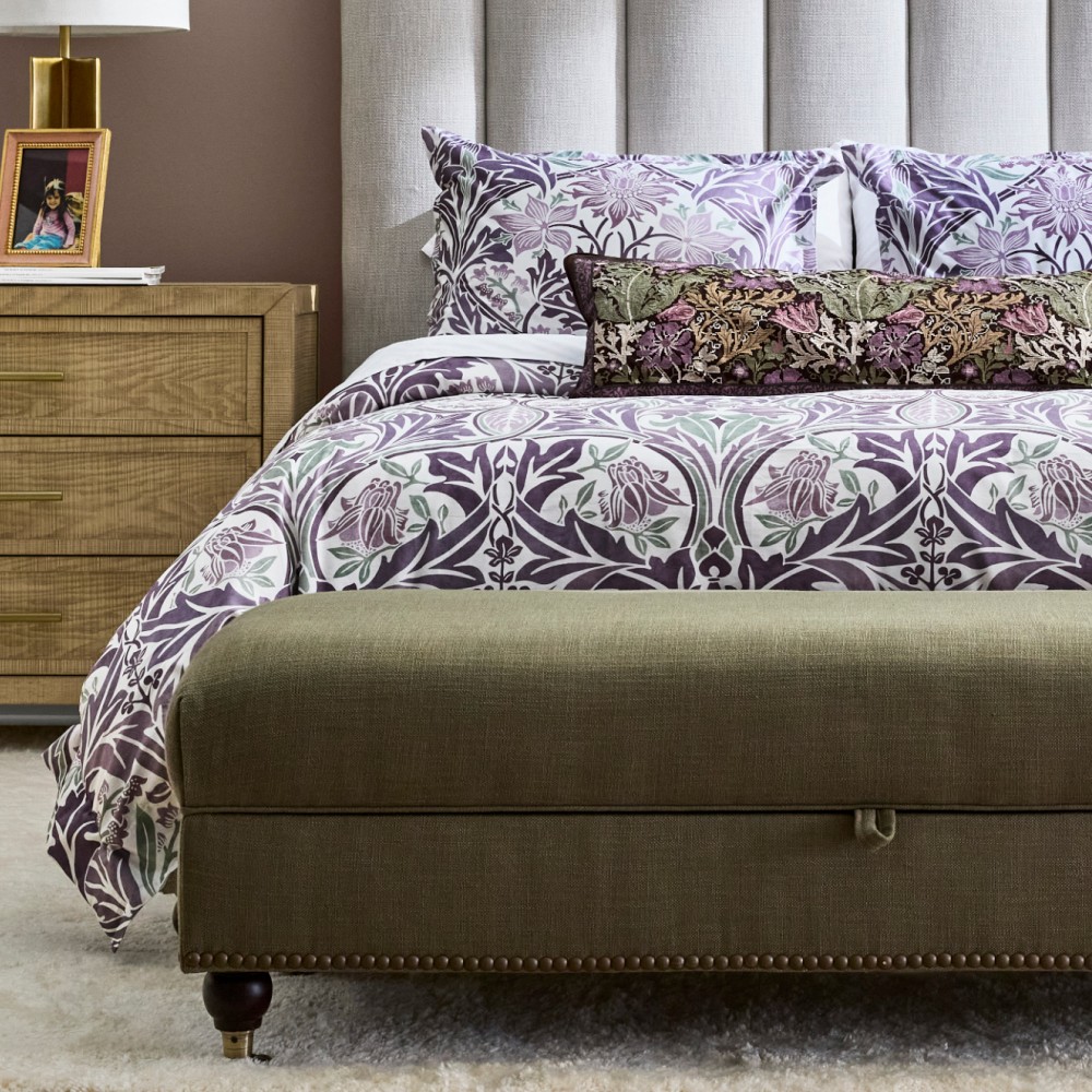 Morris & Co. x Williams Sonoma Home Blue Bell Duvet Cover & Shams, Plum by Williams Sonoma Home