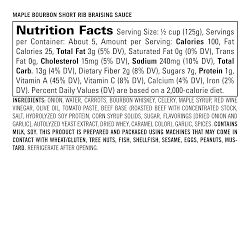 Williams Sonoma Braising Sauce, Maple Bourbon