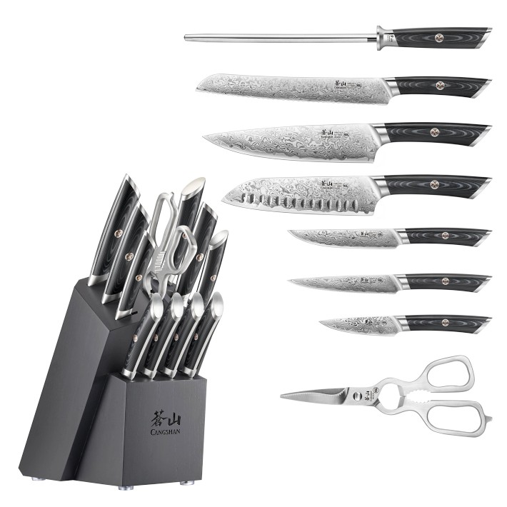 Cangshan Kuro Knife Block Set of 12 | Williams Sonoma
