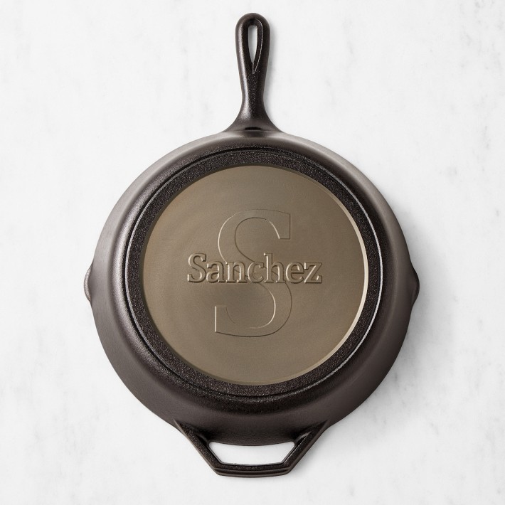 Monogrammed Lodge Cast Iron Skillet, 12