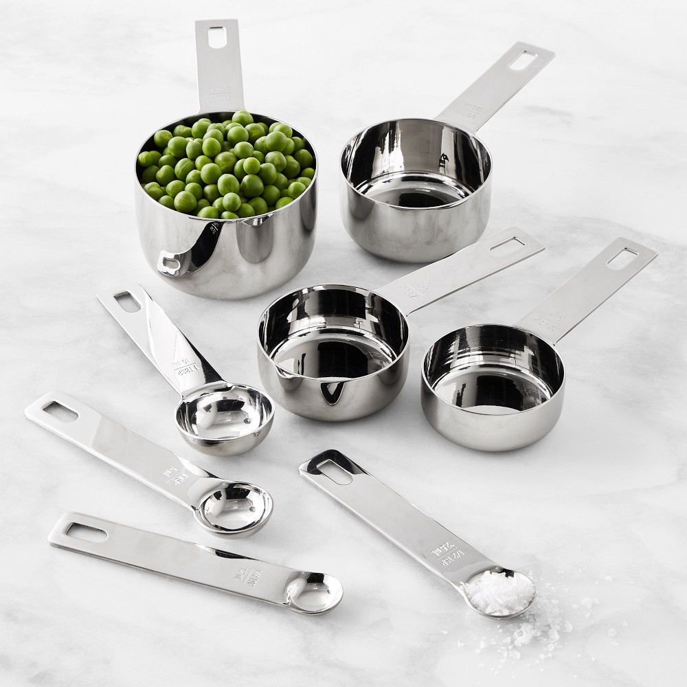 Williams Sonoma Stainless-Steel Ultimate Measuring Cups & Spoons - Set of 8