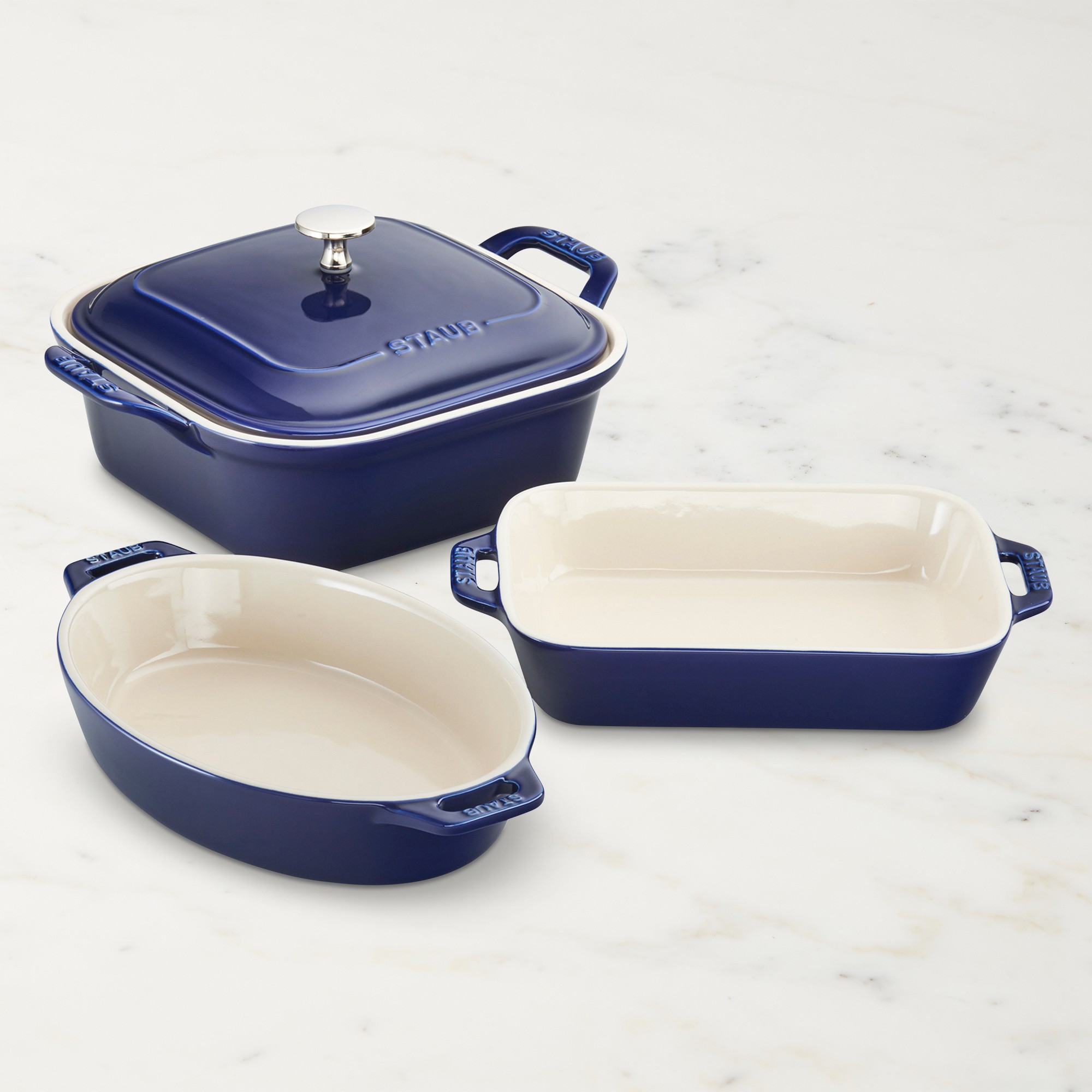 Staub Stoneware Baking Dishes, Set of 4 Sansujyuku sansujyuku.com