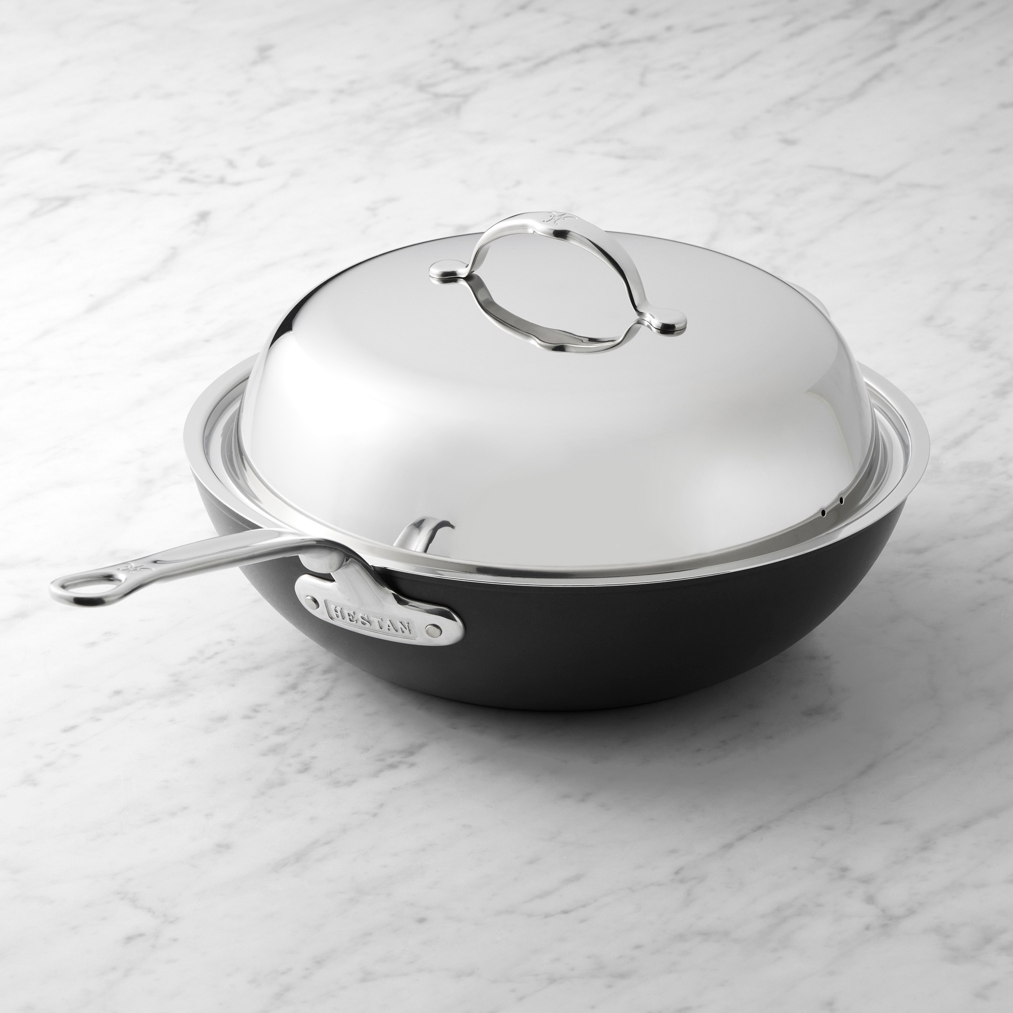 Hestan TITUM Fusion Nonstick Covered Wok, 12.5″ Simolary simolary.com