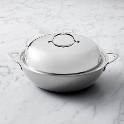 Hestan NanoBond® Titanium Stainless-Steel Wok with Lid, 6.5-Qt.