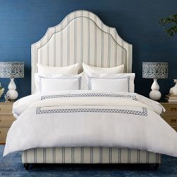 Portman Upholstered Bed &amp; Headboard with Welt