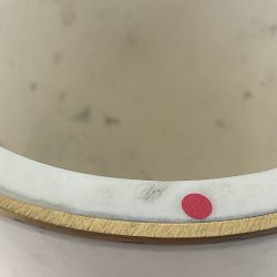 OPEN BOX:White Marble and Brass Tissue Holder
