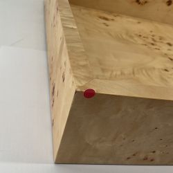 OPEN BOX:Burl Wood Tray, Rectangular