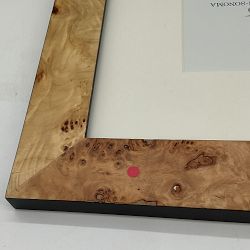 OPEN BOX:Exotic Burl Wood Gallery Frame, 11" X 14"