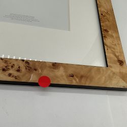 OPEN BOX:Exotic Burl Wood Gallery Frame, 11" X 14"