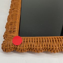OPEN BOX:AERIN Wicker Scalloped Gallery Frame, 11" X 14"