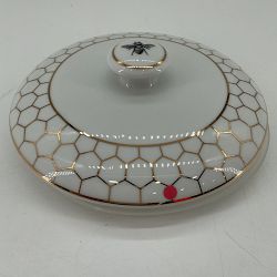 OPEN BOX:Williams Sonoma Honeycomb Porcelain Canister, Medium
