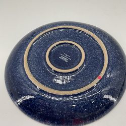 OPEN BOX:Cyprus Reactive Glaze Dinner Plates, Set of 4, Blue