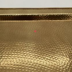 OPEN BOX:Hammered Rectangle Tray, Antique Brass