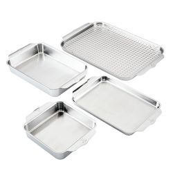 Hestan Provisions OvenBond Stainless-Steel Ovenware, Set of 5