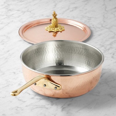 Ruffoni Historia Hammered Copper Chef Pan with Pineapple Knob, 3.5-Qt Simolary simolary.com 11
