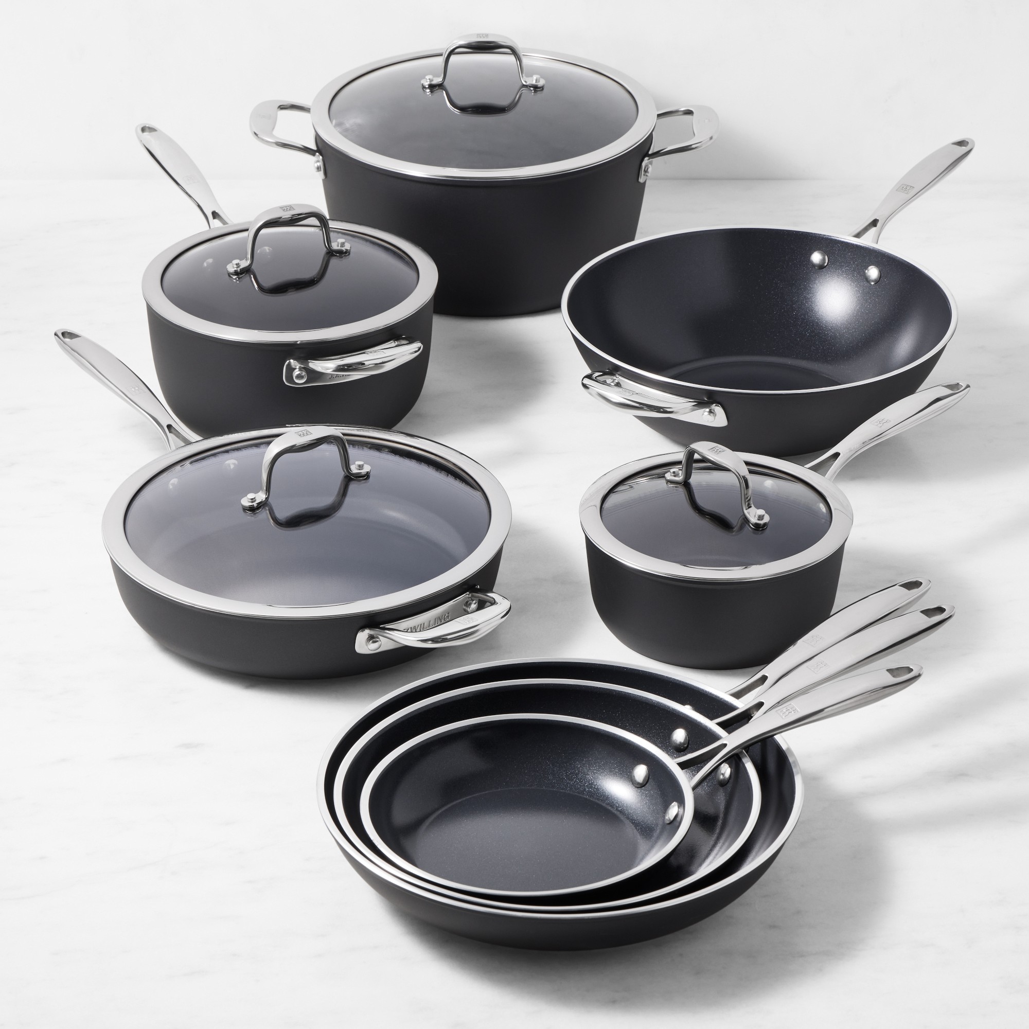 Zwilling Forte Plus Ceramic Nonstick 12-Piece Cookware Set Simolary simolary.com