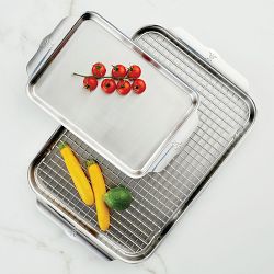 Hestan Provisions OvenBond Stainless-Steel Ovenware, Set of 3