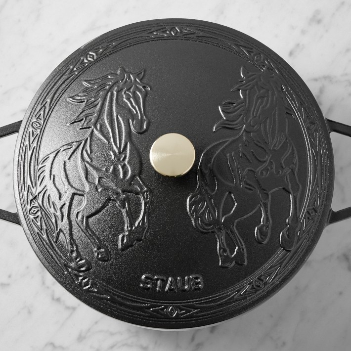 Staub Horse Lid French Oven, 5-Qt. | Williams Sonoma