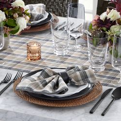 Tonal Plaid Table Runner