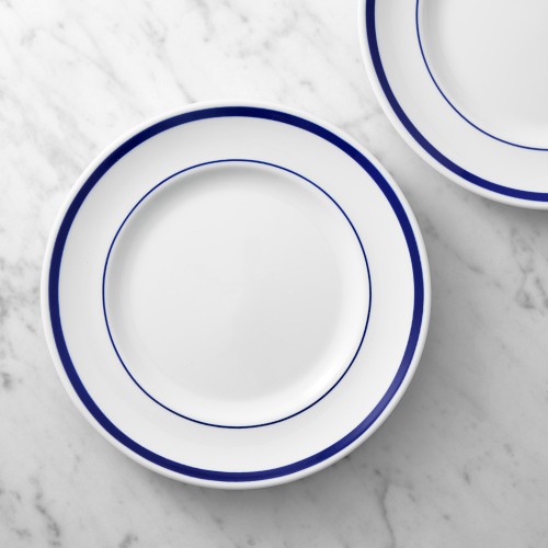 Brasserie Salad Plates, Set of 4, Blue