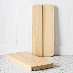 OPEN BOX:Hold Everything Modular Shelves Pine Wood, Set of 2