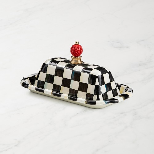 MacKenzie-Childs Courtly Check Butter Box Simolary simolary.com